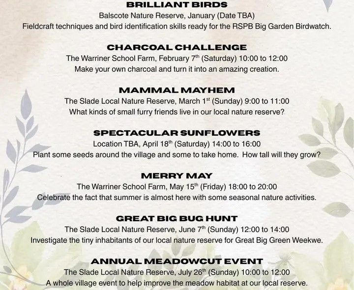 Wild About Bloxam workshops